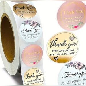 500 Thank You Stickers Roll